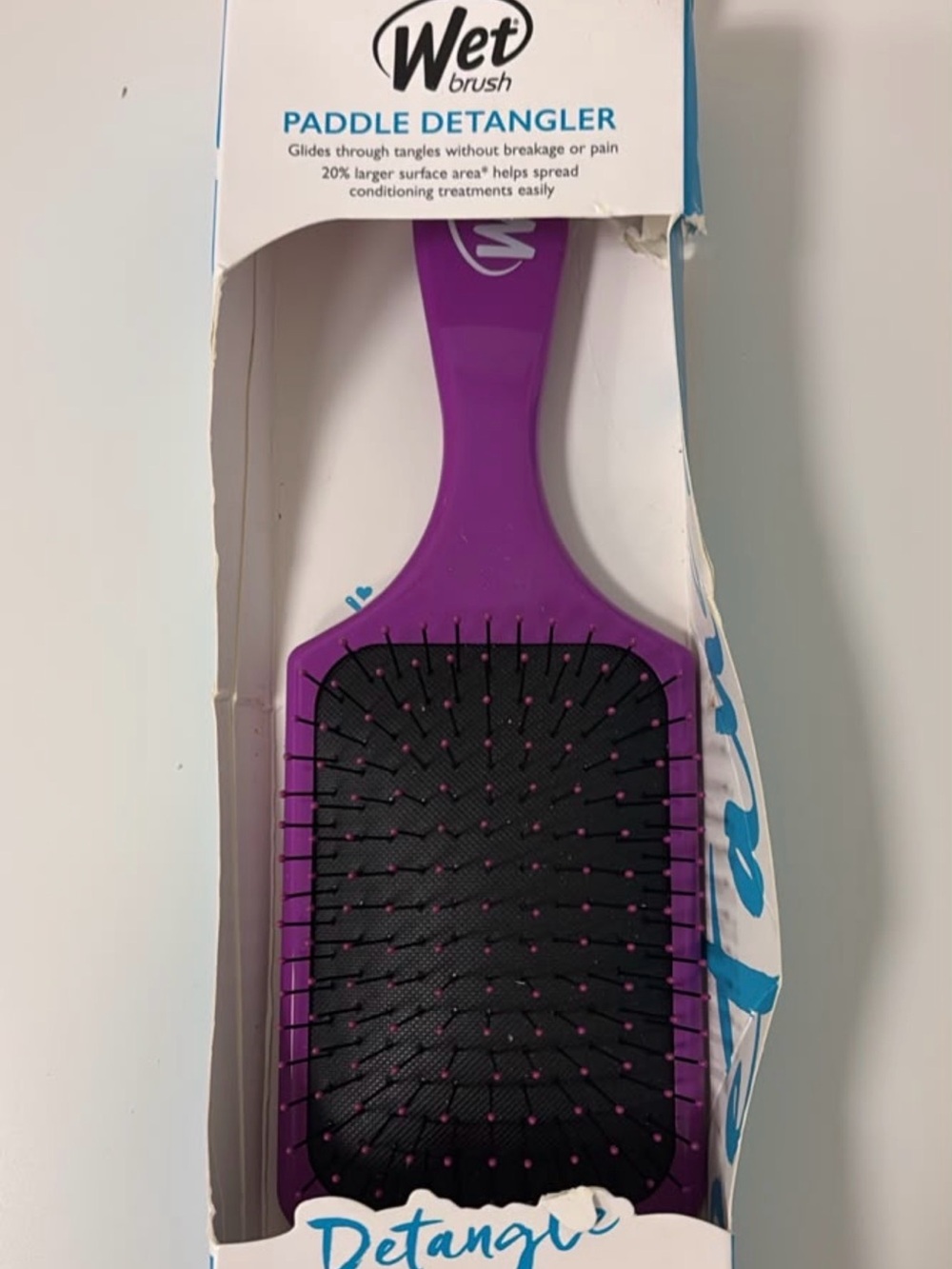 Wet Brush Purple Paddle Detangler Hair Brush